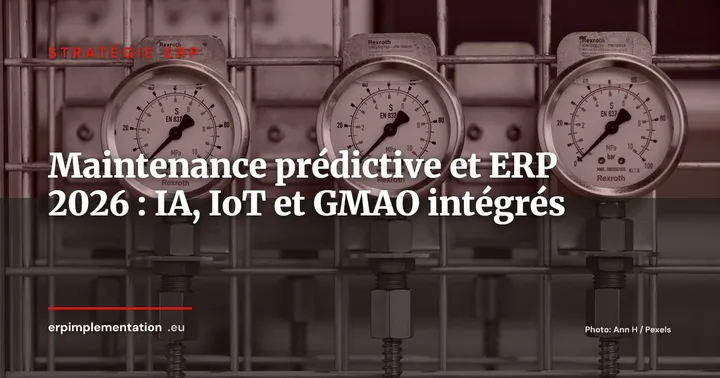 Maintenance prédictive et ERP en 2026 : comment l'IA réduit les arrêts non planifiés — Stratégie ERP