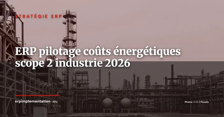 ERP et maîtrise des coûts énergétiques : comment les industriels pilotent leur scope 2 et réduisent leur facture énergie en 2026 — Stratégie ERP