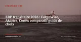 Transitaires : ERP ou TMS spécialisé ? CargoWise, Akanea, Conex, guide de choix 2026 — Stratégie ERP