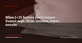 Facturation électronique France : bilan à J+25 -- ce que la production réelle a appris aux DSI et DAF — Actualité