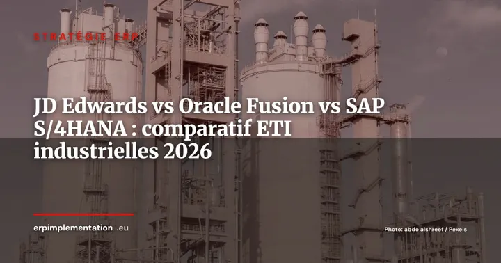 JD Edwards EnterpriseOne vs Oracle Fusion Cloud vs SAP S/4HANA : quel ERP industriel choisir en 2026 ? — Stratégie ERP