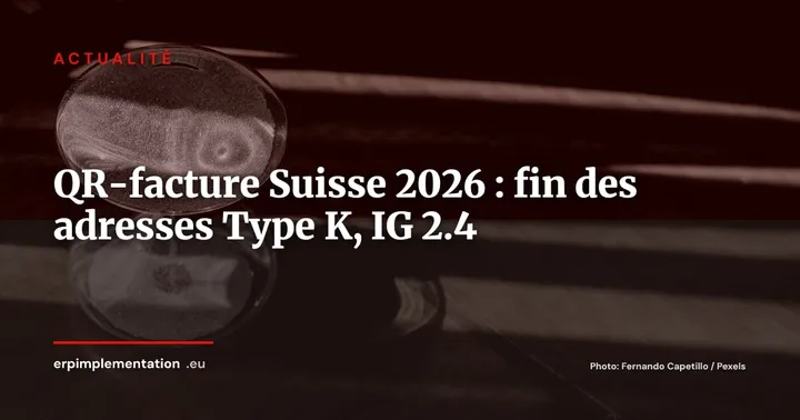 QR-facture Suisse : la période de grâce est terminée, l'IG 2.4 arrive le 14 novembre — Actualité