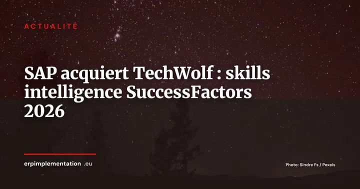 SAP acquiert TechWolf : la cartographie IA des compétences intégrée dans SuccessFactors — Actualité