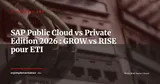SAP S/4HANA Cloud Public vs Private Edition : quel déploiement pour votre ETI en 2026 ? — Stratégie ERP