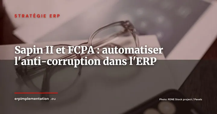 Conformité Sapin II et FCPA : automatiser le contrôle anti-corruption dans l'ERP — Stratégie ERP