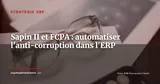 Conformité Sapin II et FCPA : automatiser le contrôle anti-corruption dans l'ERP — Stratégie ERP